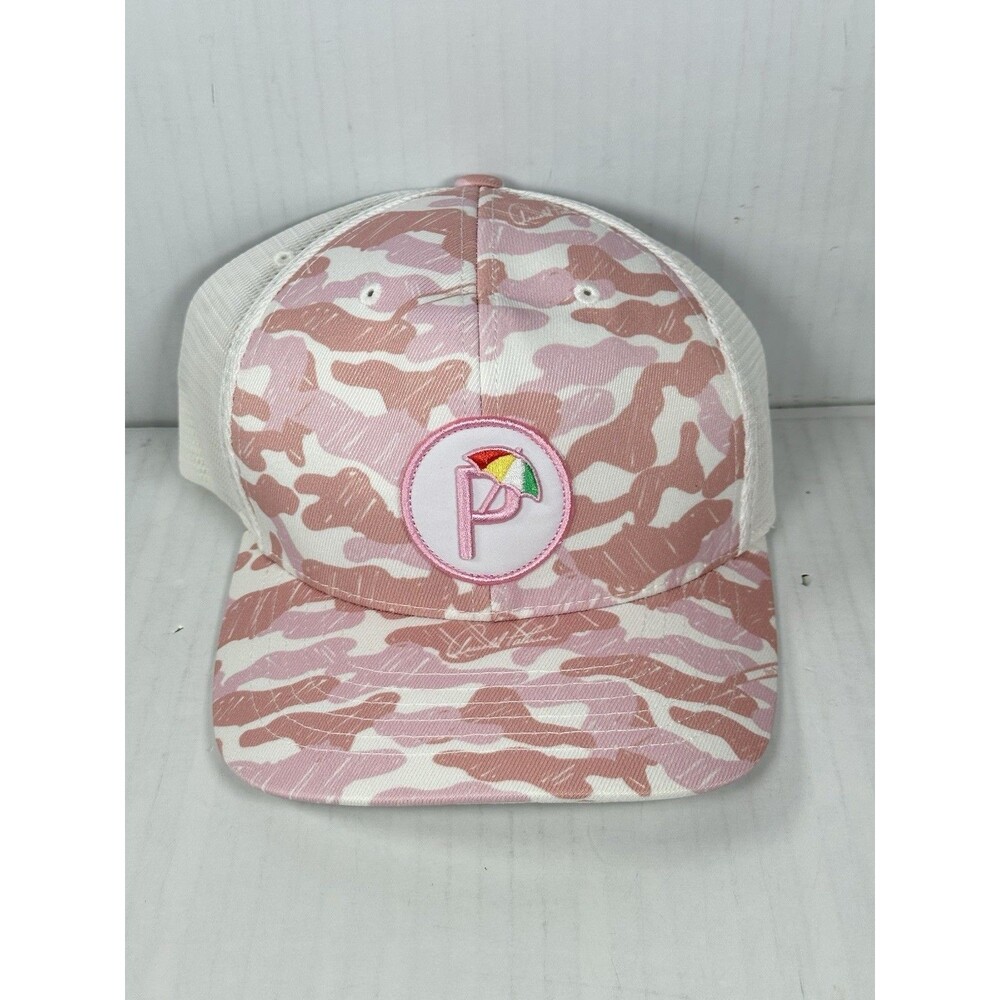 Puma Arnold Palmer Invitational Pink Camo SnapBack Hat Cap Golf One Size NEW